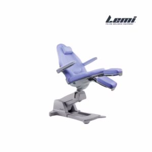 Lemi Podo High je ergonomski in funkcionalni stol za podiatrijo, zasnovan za maksimalno udobje pacienta ter omogoča menjavanje delovnih položajev z nastavitvijo višine glede na potrebe pri delu.
