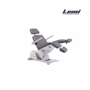 Stol za podiatrijo Lemi Podo Mix 1-2M je ergonomski in funkcionalni stol za pedikuro, zasnovan za maksimalno udobje pacienta ter omogoča strokovnjaku menjavanje delovnih položajev z nastavitvijo višine glede na potrebe pri delu