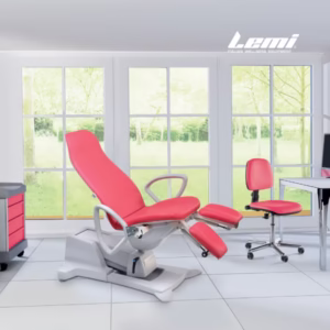 Lemi Podo Slinder je stol za podiatrijo z ergonomsko tanko blazino in BAT nasloni za roke. 