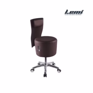 Delovni stol Lemi Suite Stool With Back na kolesih.